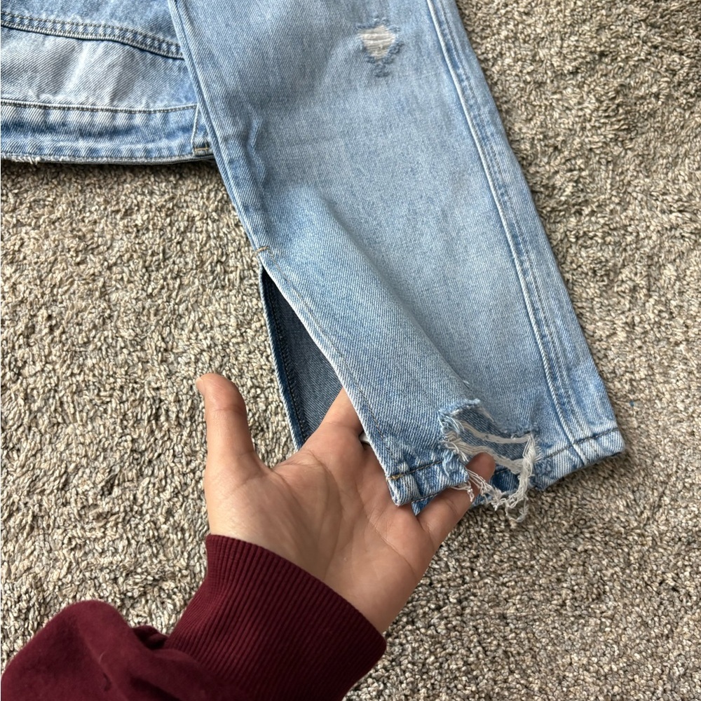 Vervet Split Hem Distressed Jeans - Picture 5 of 6
